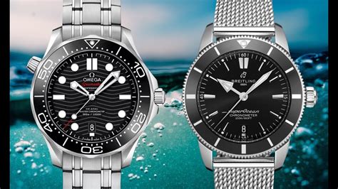 breitling superocean heritage ii vs omega divemaster 300m|Breitling seamaster 300m review.